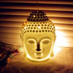 Glowing Buddha Head Burner Used As Aromatherapy Essential Oil Diffuser