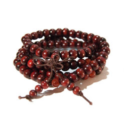 Red Tibetan Mala Beads 108 Pieces Used for Meditation by Garden of Alice