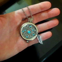 Dreamcatcher Aromatherapy Pendant for Diffusing Essential Oils by Garden of Alice