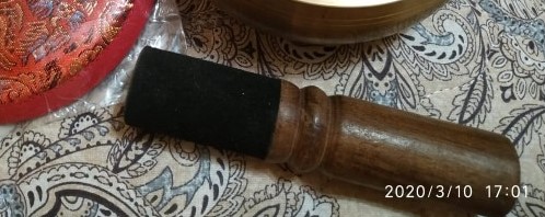 Tibetan Hardwood Singing Bowl Wrapped Striker photo review